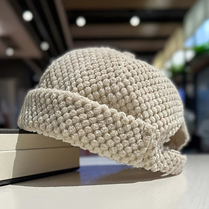 Knit Cap – Textured Dome-Fit Cozy Everyday Beanie
