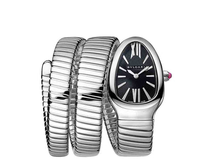 BVLGAR Serpenti Silver Black – Diamond Set
