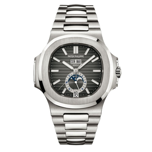 PP Nautilus Annual Calendar Moon Phase Steel