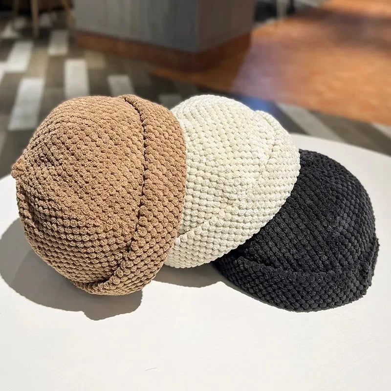 Knit Cap – Textured Dome-Fit Cozy Everyday Beanie
