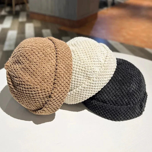 Knit Cap – Textured Dome-Fit Cozy Everyday Beanie