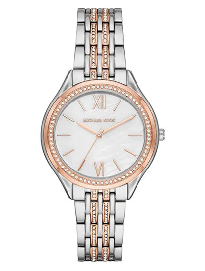 MK7077 Women’s Mindy Three-Hand Two-Tone Stainless Steel