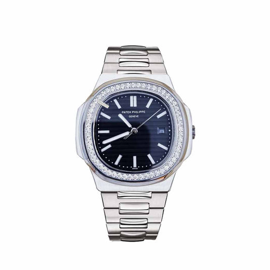 PP Nautilus Silver Black Sertie