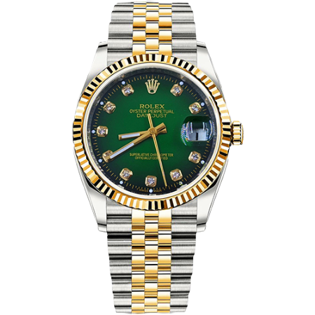 RLX DATE-JUST GOLD GREN