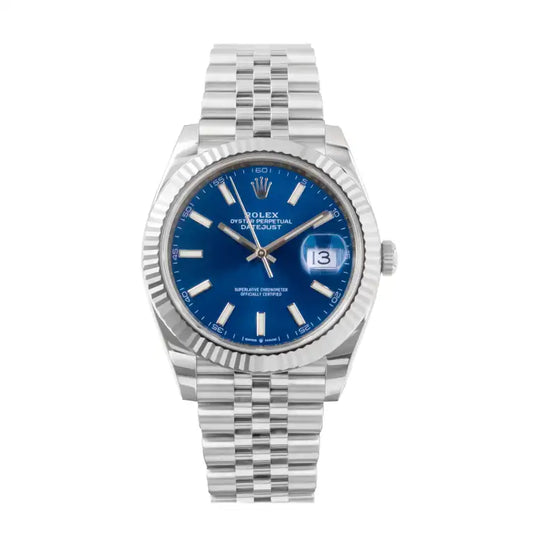 RLX Datejust Blue Stick Dial Oyster