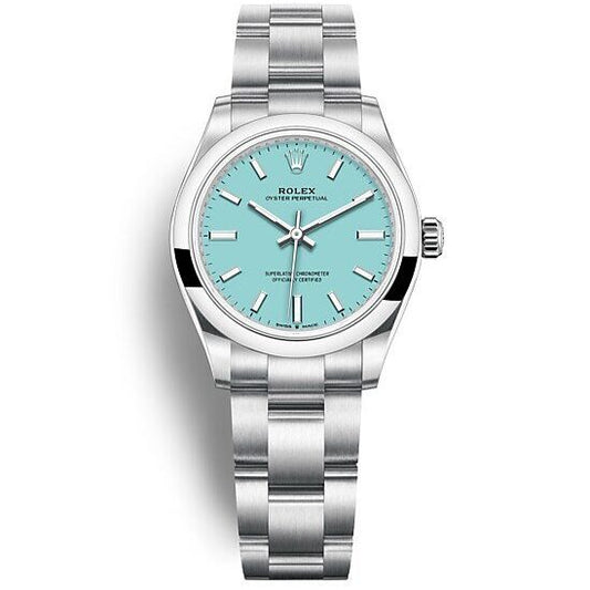 RLX oyster perpetual bleu ciel 31mm