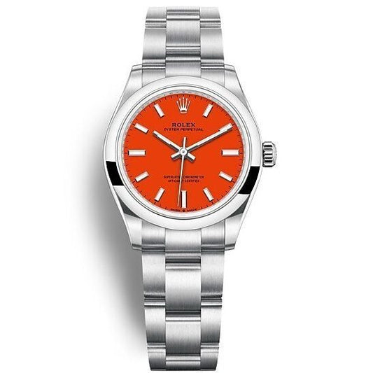 RLX oyster perpetual orange 31mm
