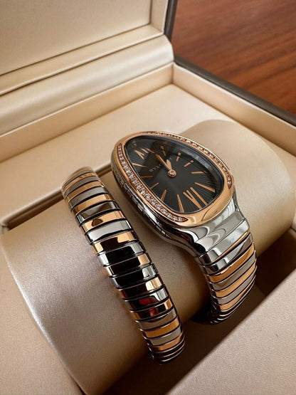 BVLGR SERPENTI BLACK DIAL